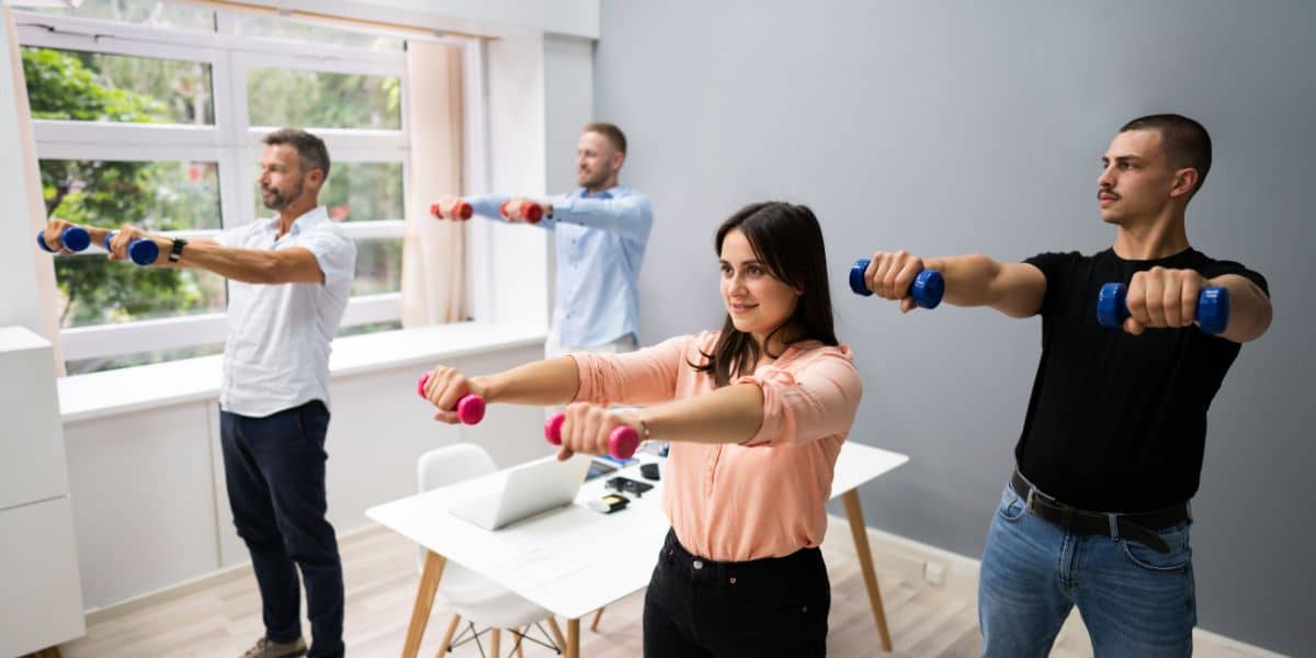 Ergonomisch ingerichte werkplek